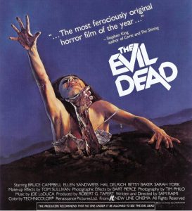 Picture of the movie poster of The Evil Dead, 1981